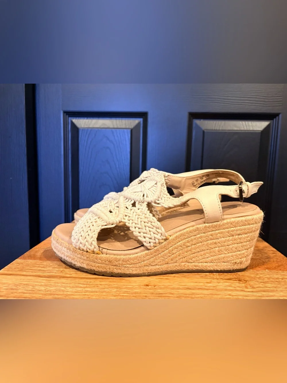 Soul Naturalizer Oasis Macrame Crochet Wedge Sandals 9